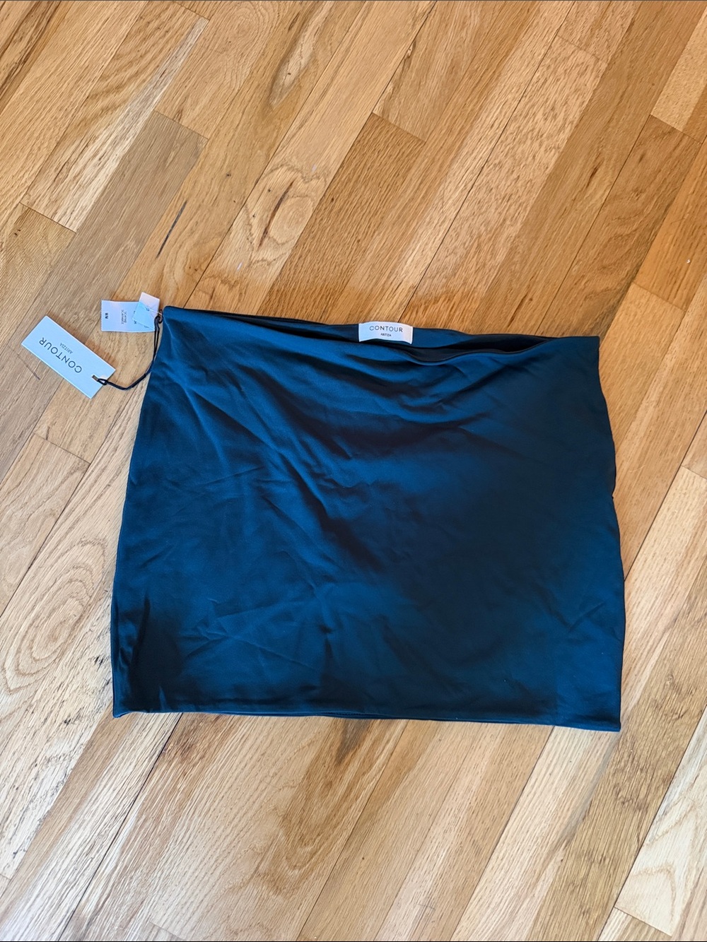 Aritzia contour mini skirt green